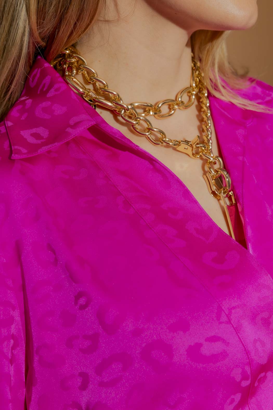 Pink Animal Brit Blogger Shirt Pink Animal