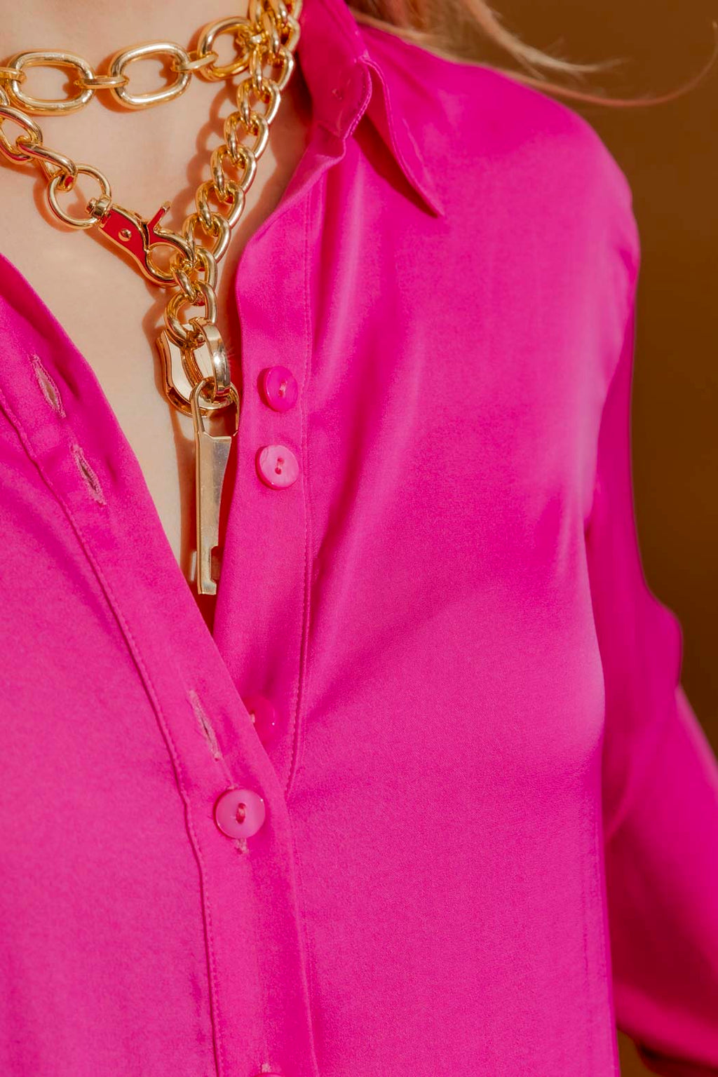 Fuchsia Button Charlie Shirt