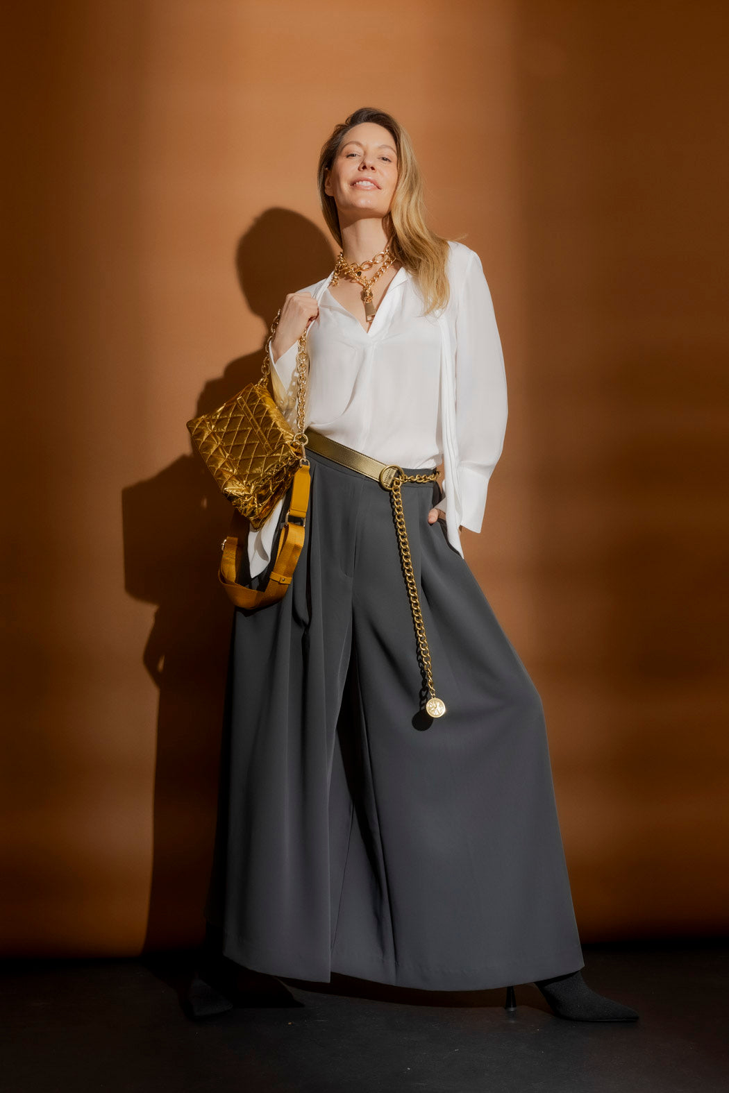 Steel Euro Wide Leg Culotte