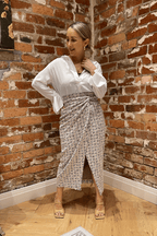 Pink Stretch Wrap Skirt - FINAL SALE