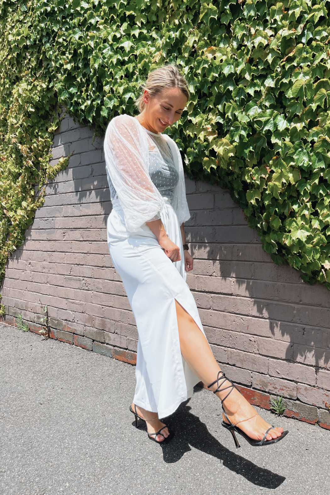 Ivory Soft Touch Split Culotte - FINAL SALE