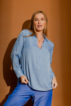 Chambray Brit Blogger Shirt