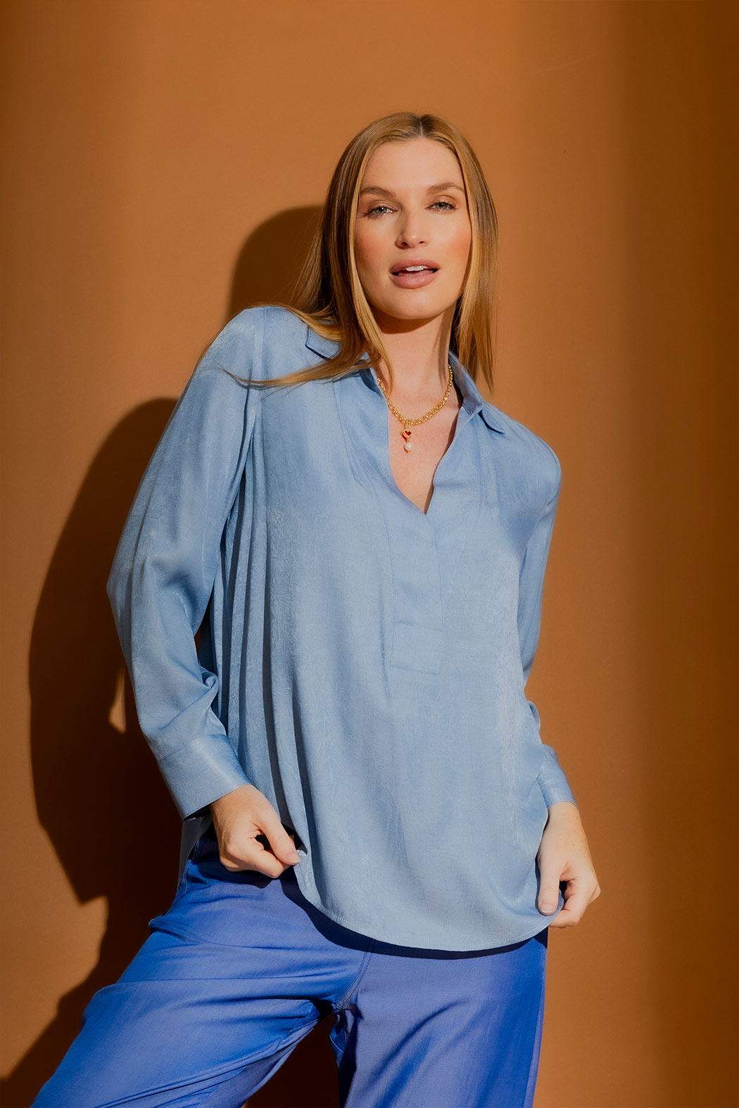 Chambray Brit Blogger Shirt