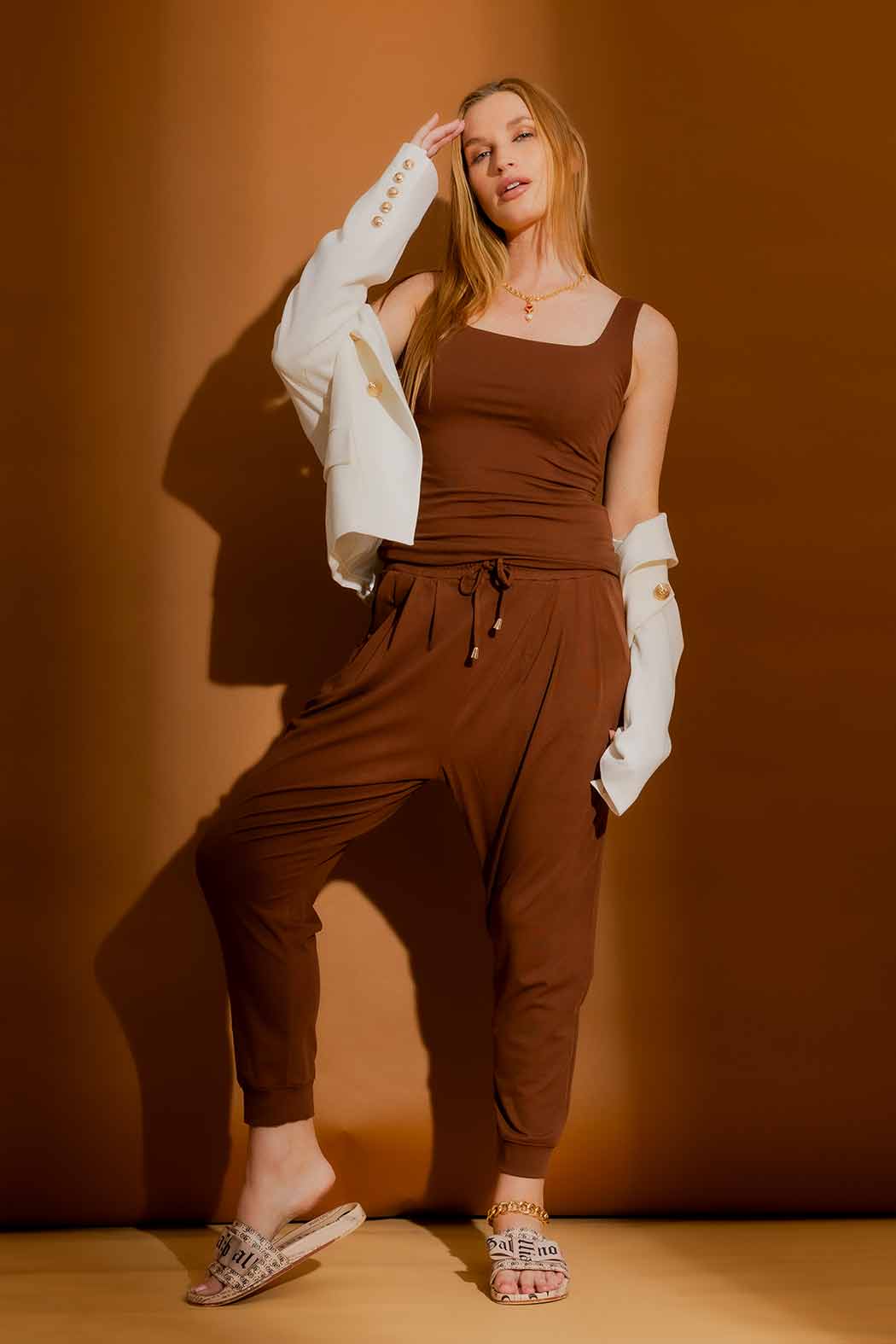 Rich Brown Tencel Body Cami Brown