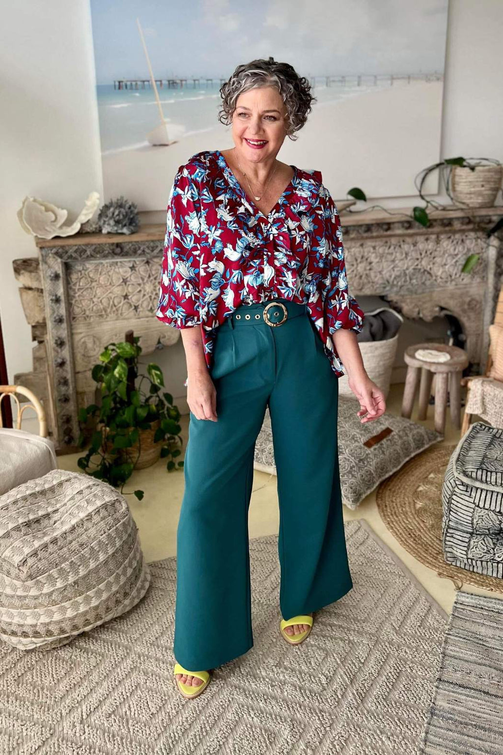 Burgundy Victoria Blouse