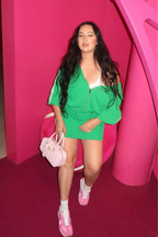 Green Euro Sport Mini Skirt