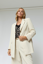 Oatmeal Twill Cleo Blazer - Sale