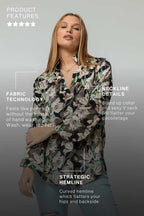 Black Floral Blogger Shirt