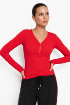 Crimson Tencel Envy Top