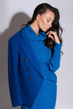 Cobalt Cowl Neck Jumper