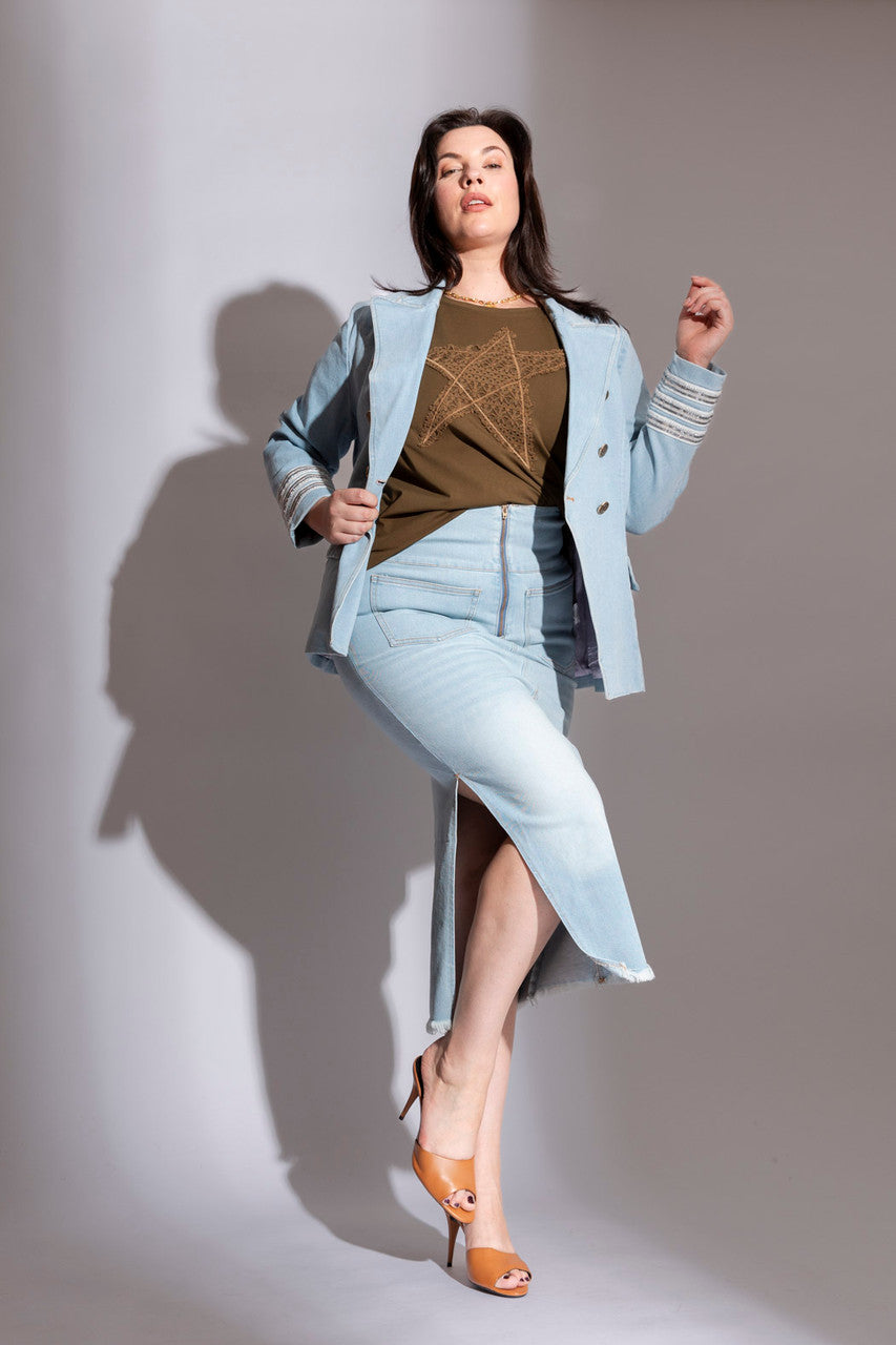 Light Denim Nevada Skirt