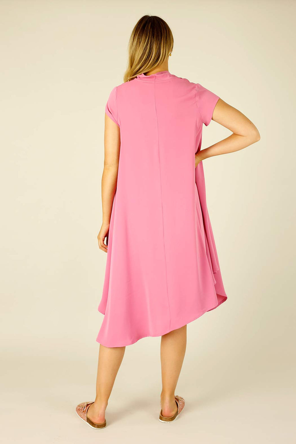 Pink Soft Touch Baby Cowl Dress