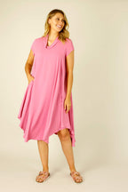 Pink Soft Touch Baby Cowl Dress