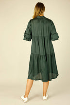 Teal Silky Quinn Shacket Dress - SALE