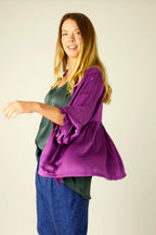 Magenta Silky Quinn Shacket Shirt - OULET SALE