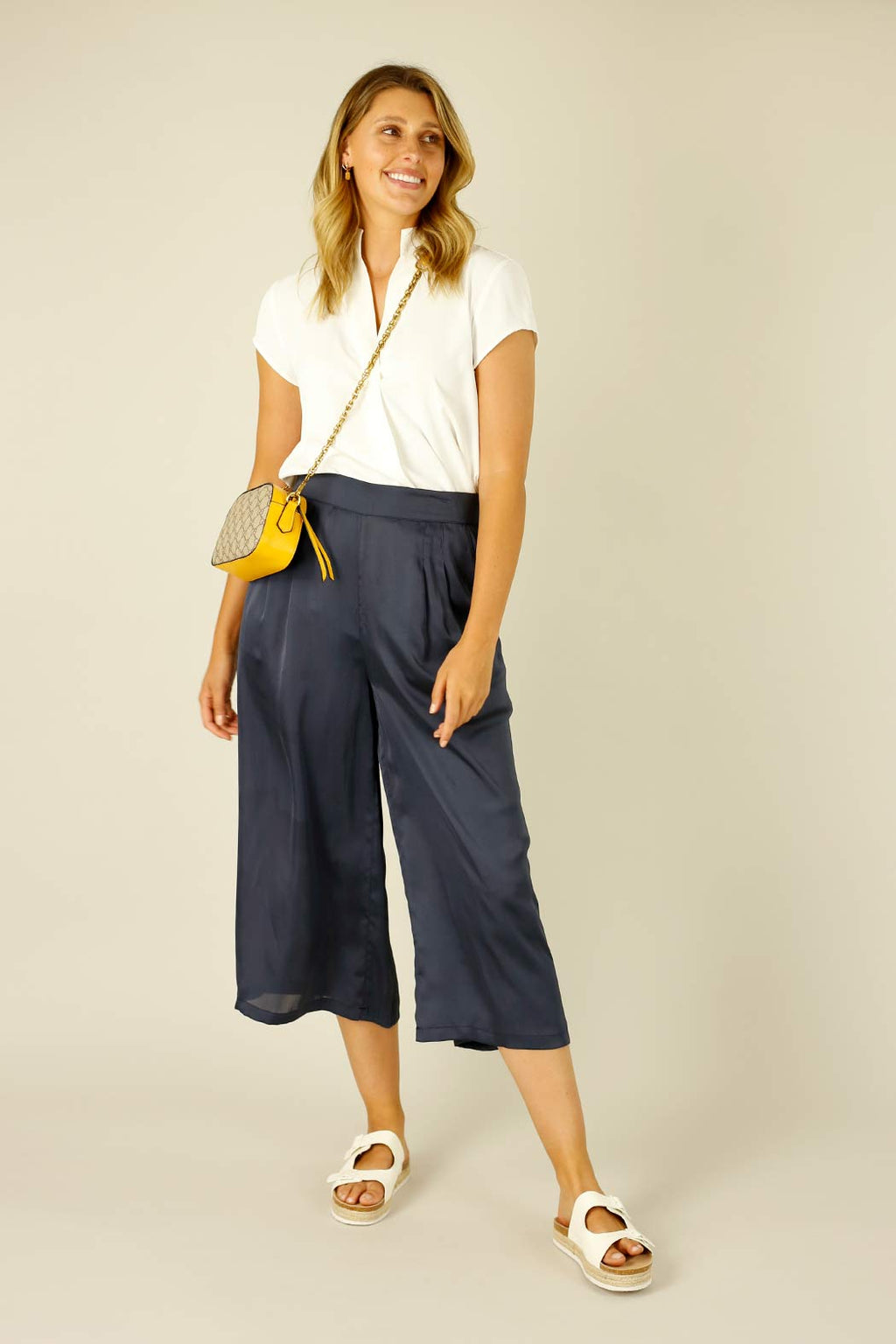 Ivory Soft Touch Cap Blogger Top - SALE