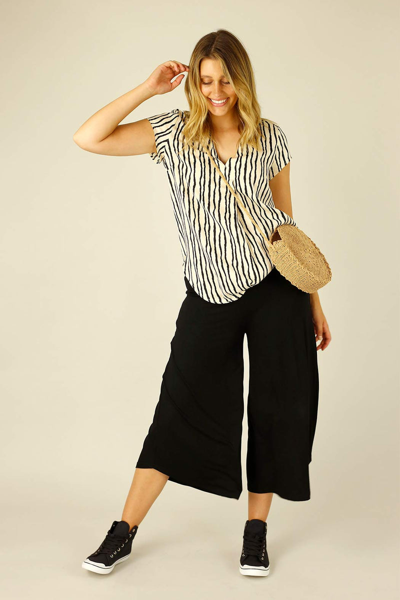 Stripe Silky Sydney Top