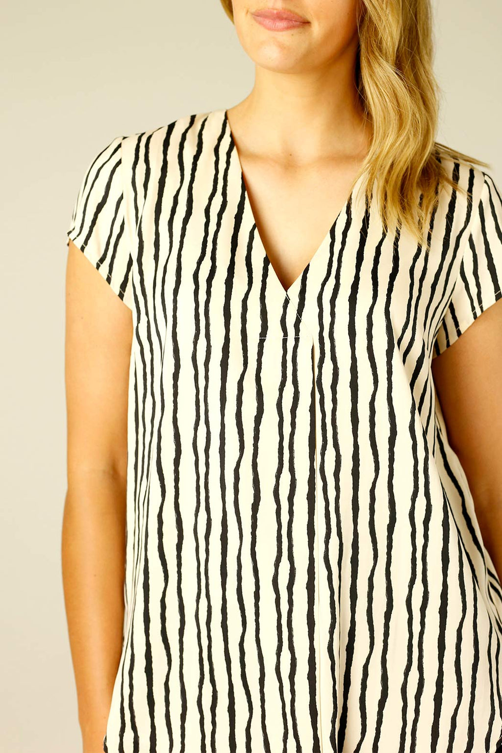 Stripe Silky Sydney Top