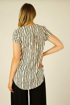 Stripe Silky Sydney Top