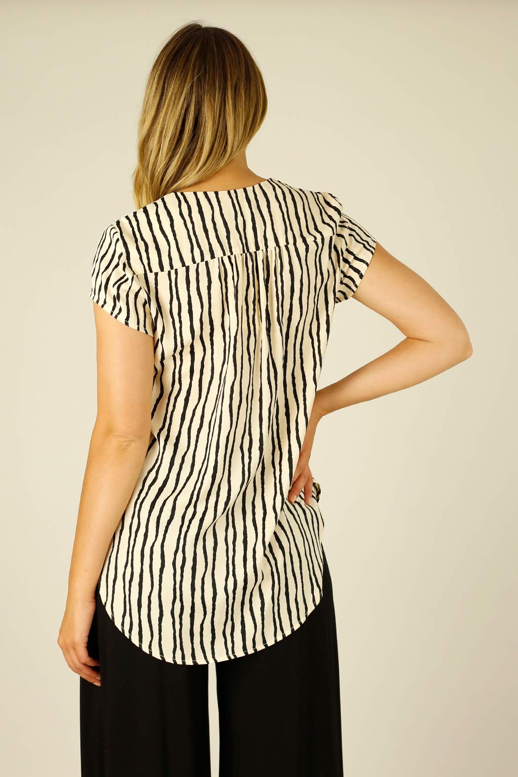 Stripe Silky Sydney Top