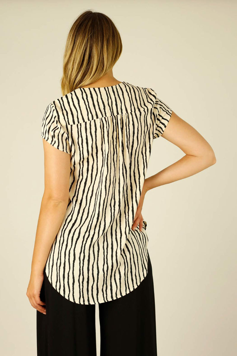Stripe Silky Sydney Top