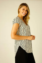 Stripe Silky Sydney Top