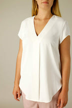 Ivory Soft Touch Sydney Cap Blouse