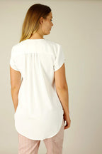 Ivory Soft Touch Sydney Cap Blouse