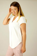 Ivory Soft Touch Sydney Cap Blouse