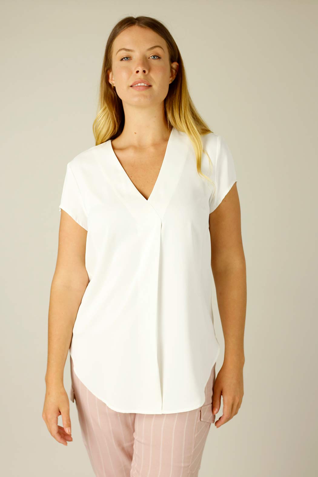 Ivory Soft Touch Sydney Cap Blouse