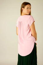 Pink Soft Touch Sydney Cap Blouse