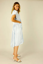 Light Blue Silky Bondi Kaftan Dress - SALE