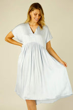 Light Blue Silky Bondi Kaftan Dress - SALE