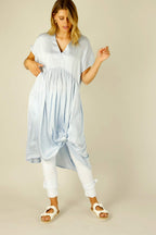 Light Blue Silky Bondi Kaftan Dress - SALE