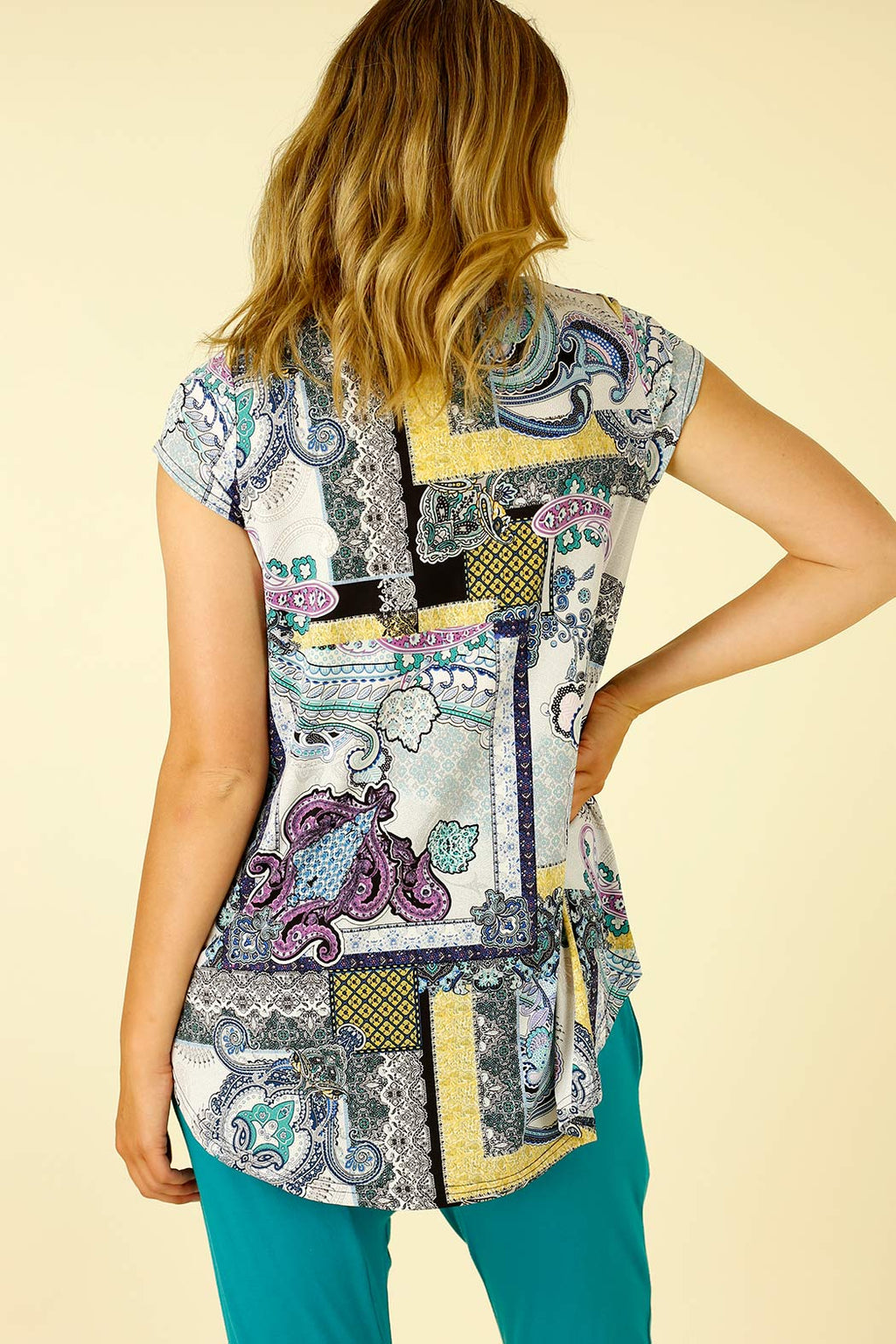 Paisley Jersey Coolli Cap Sleeve