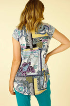 Paisley Jersey Coolli Cap Sleeve