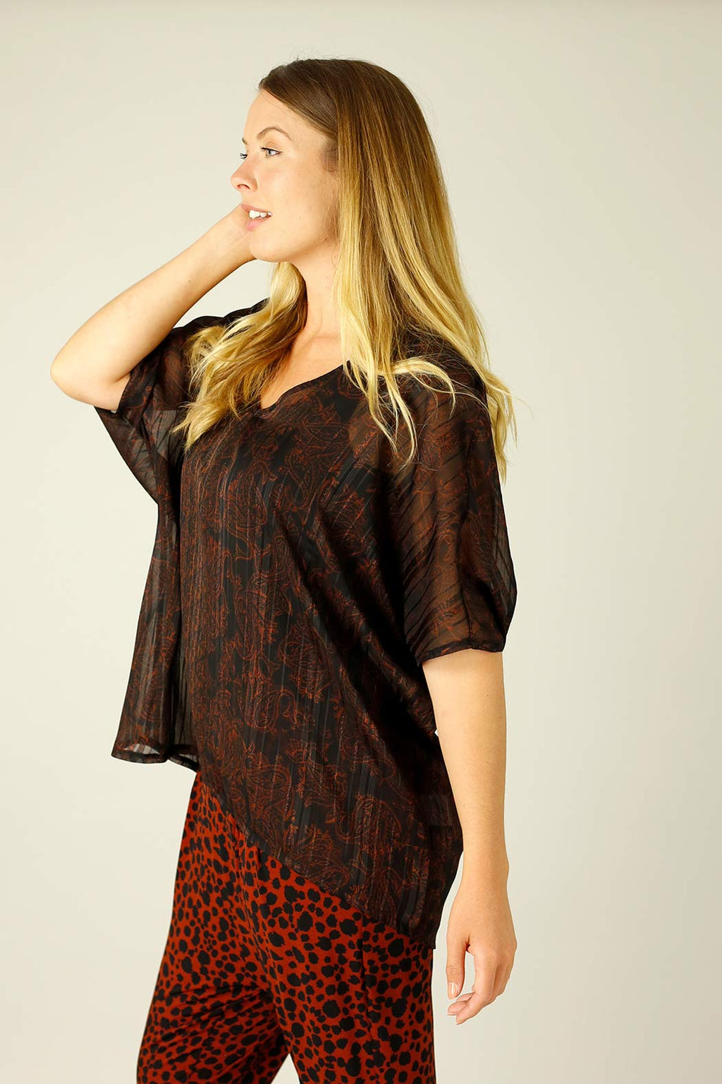 Ginger Chiffon Overtop