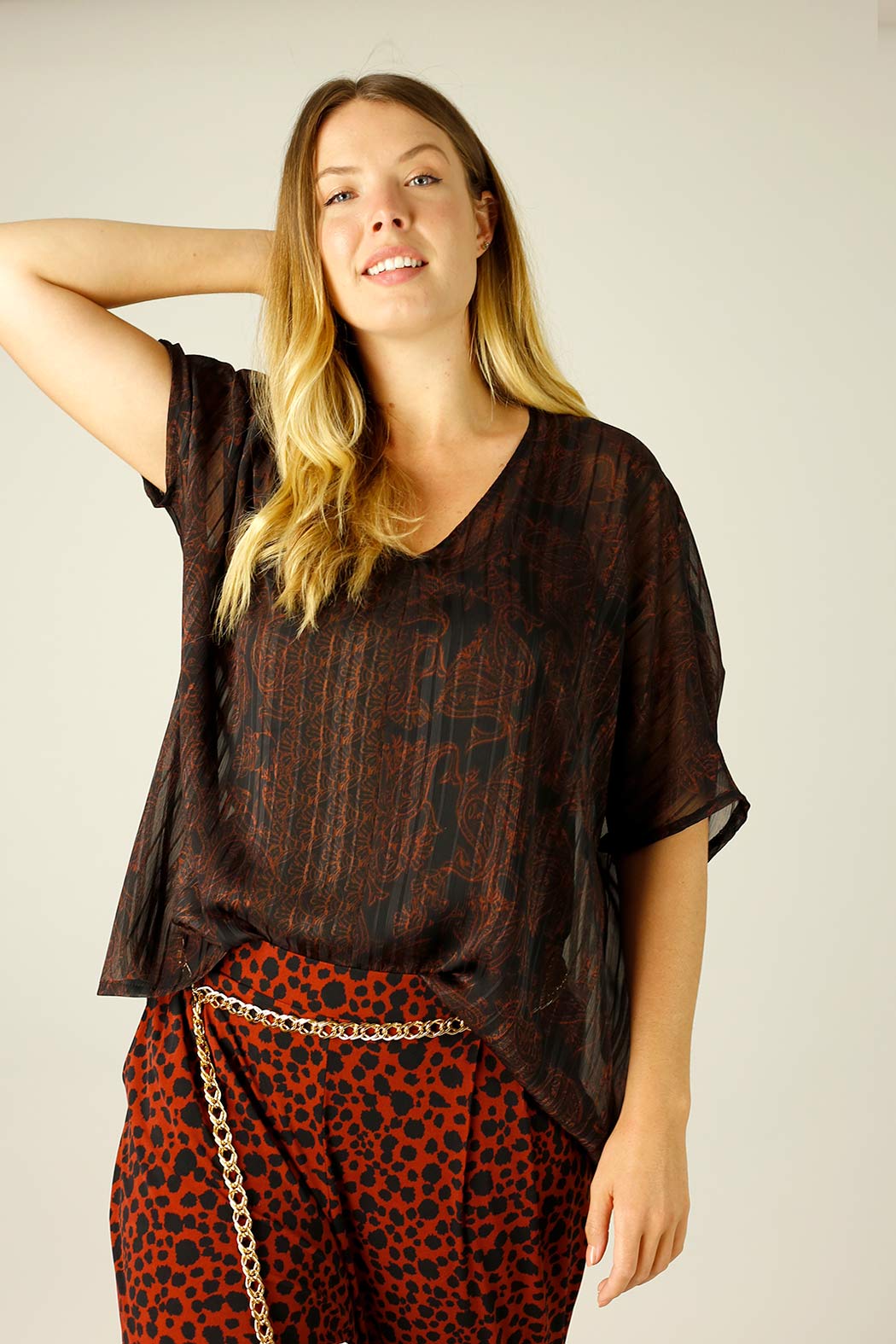 Ginger Chiffon Overtop