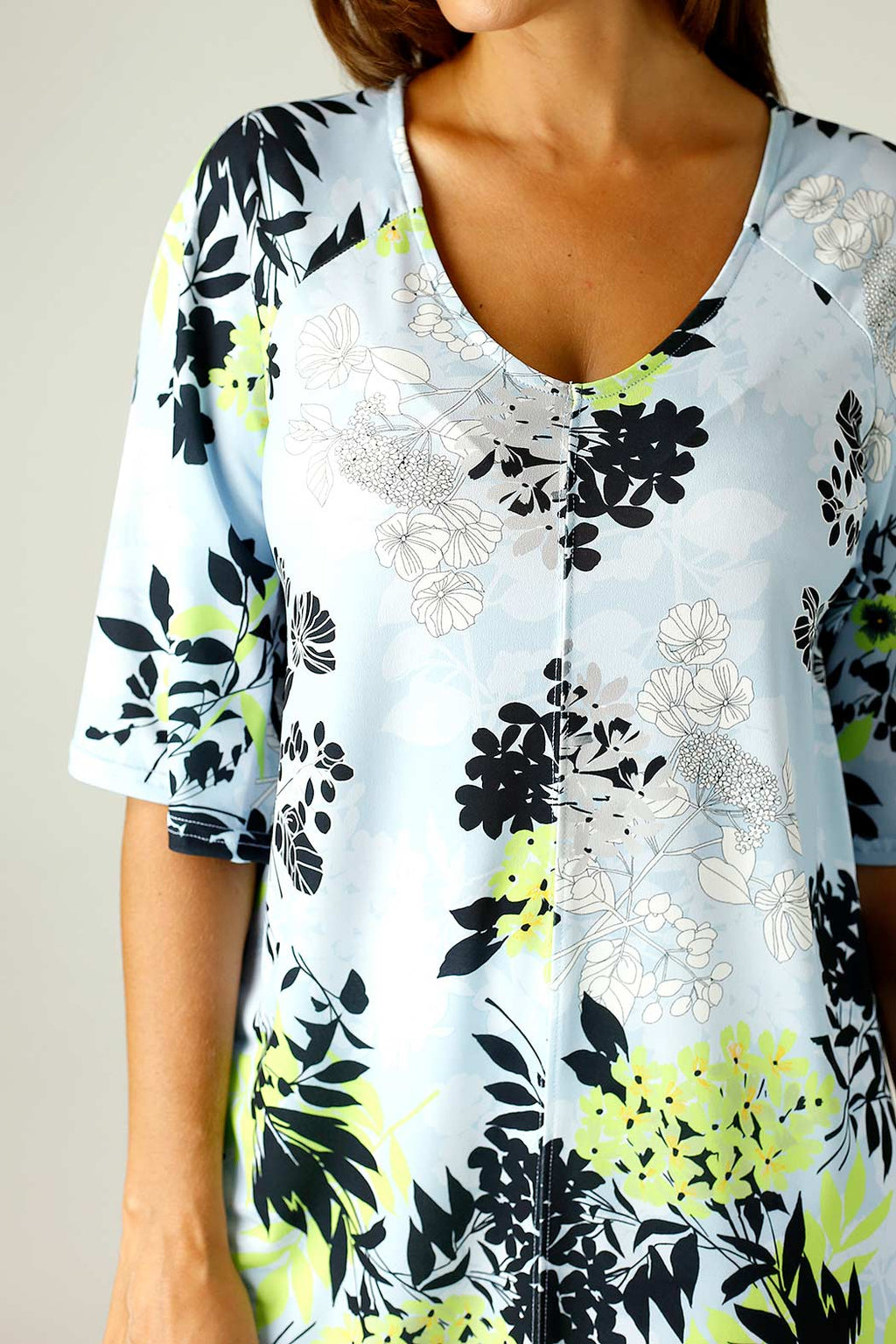Floral Jersey Bell Sleeve Top - SALE