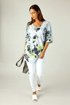 Floral Jersey Bell Sleeve Top - SALE