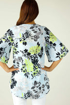 Floral Jersey Bell Sleeve Top - SALE