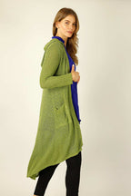 Olive Liberty Knit Travel Cardi