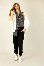 White Soft Touch Patchwork Overshirt - SALE