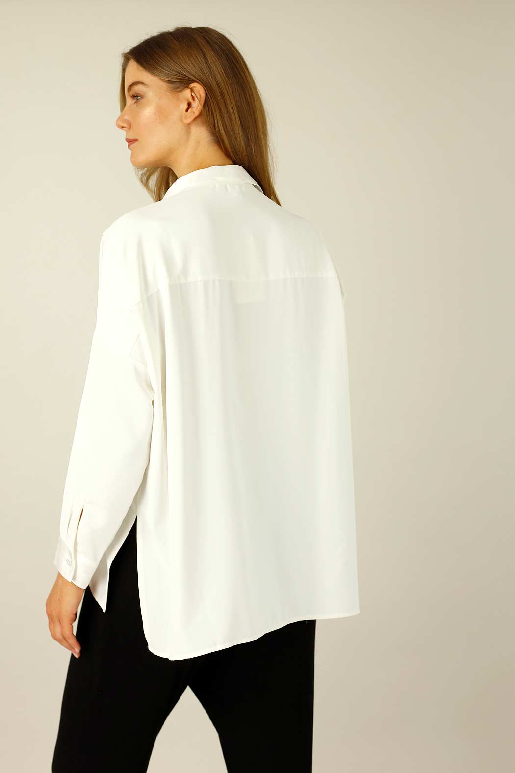 White Soft Touch Patchwork Overshirt - SALE
