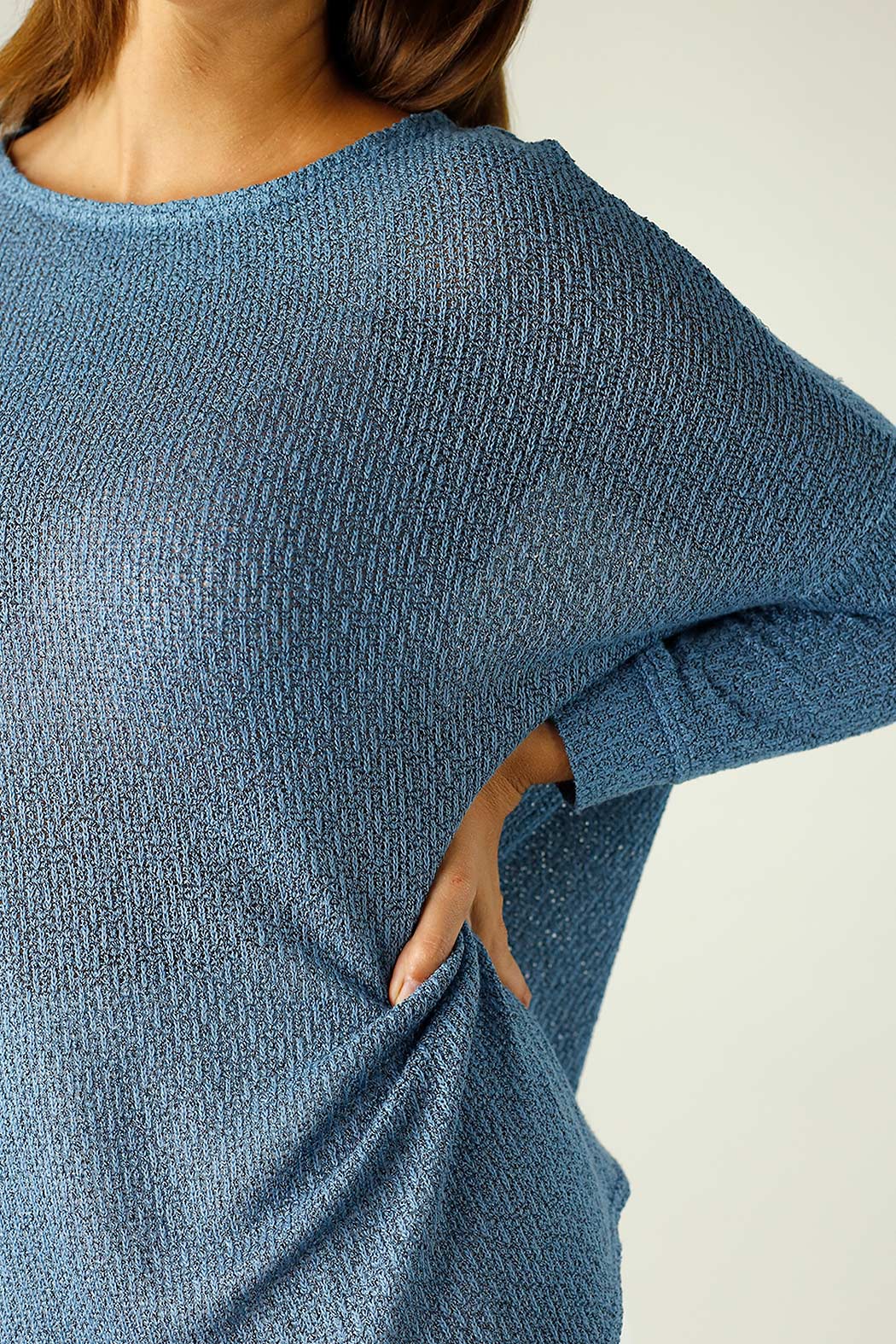 Denim Liberty Knit Overtop - SALE