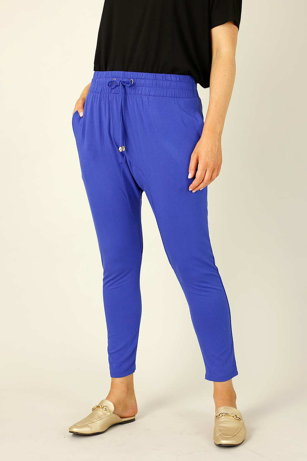 Cobalt Bamboo Drop Crotch Pant