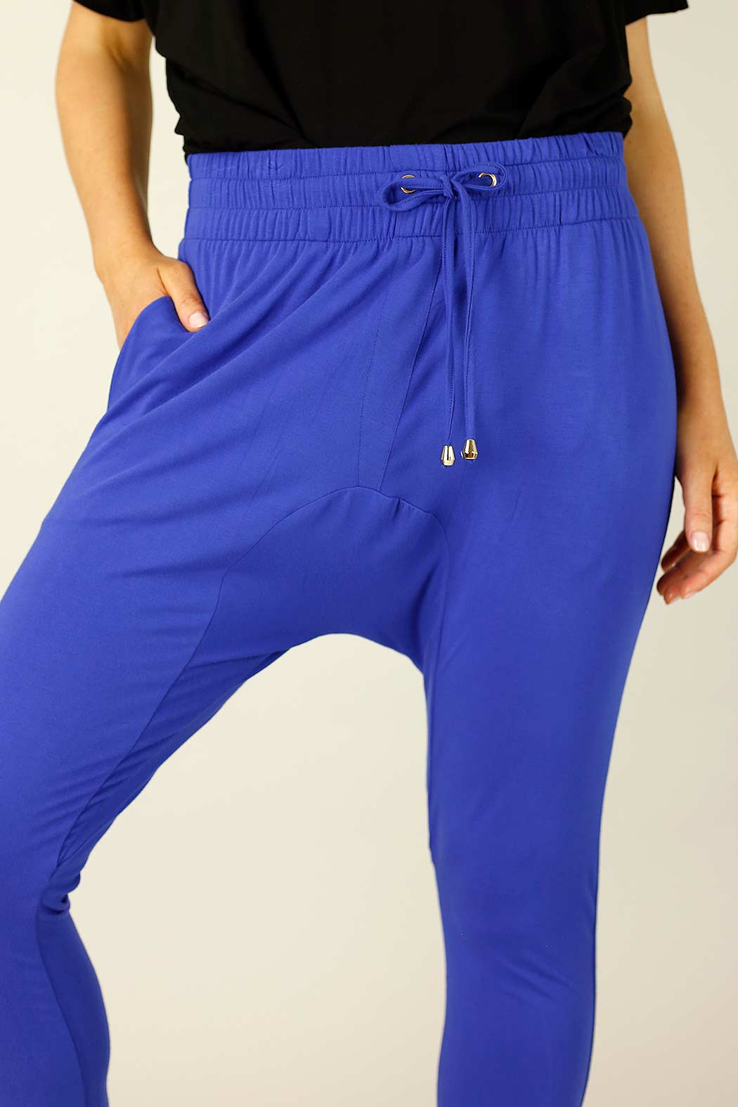Cobalt Bamboo Drop Crotch Pant