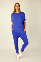 Cobalt Bamboo Drop Crotch Pant