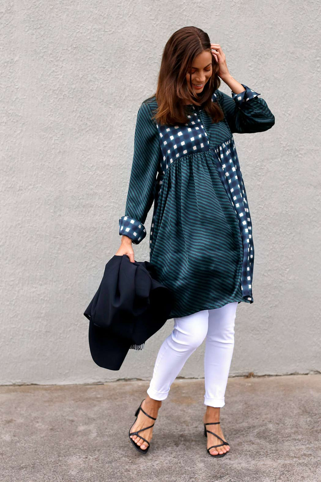 Jade Nano Patchwork Dress