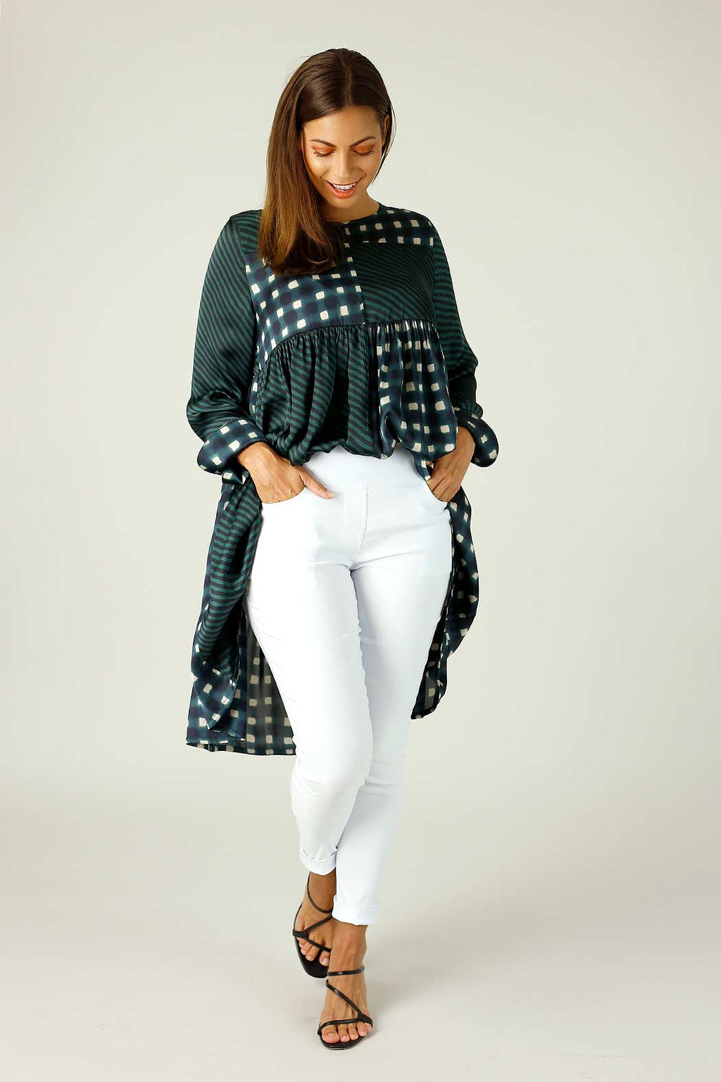 Jade Nano Patchwork Dress